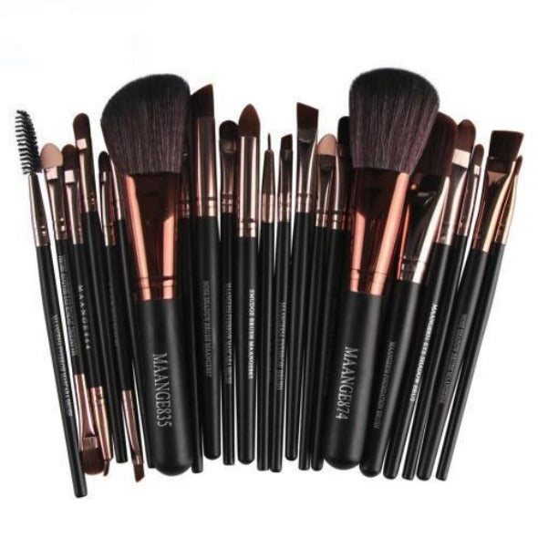 22 Piece Cosmetic Makeup Brush Set - Inas