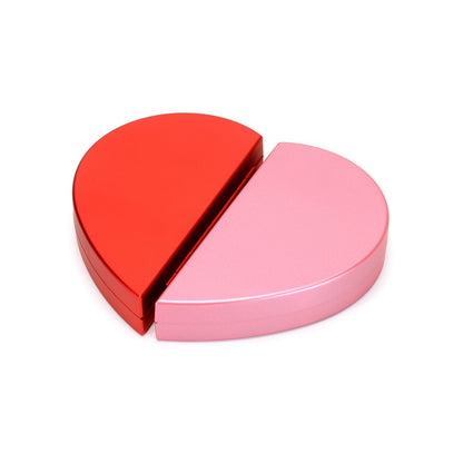 3D Love Box Heart-shaped Rose Flower Rotating Ring Box Valentines Day Gift - Inas