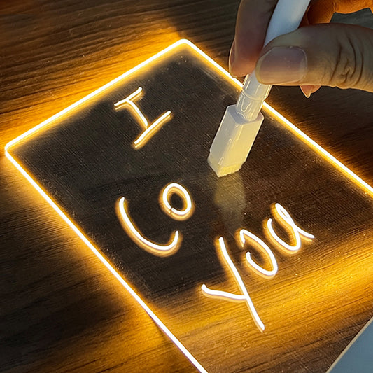 Creative Note Board Creative Led Night Light USB Message Board Holiday Light With Pen Gift For Children Girlfriend Decoration Night Lamp - Inas