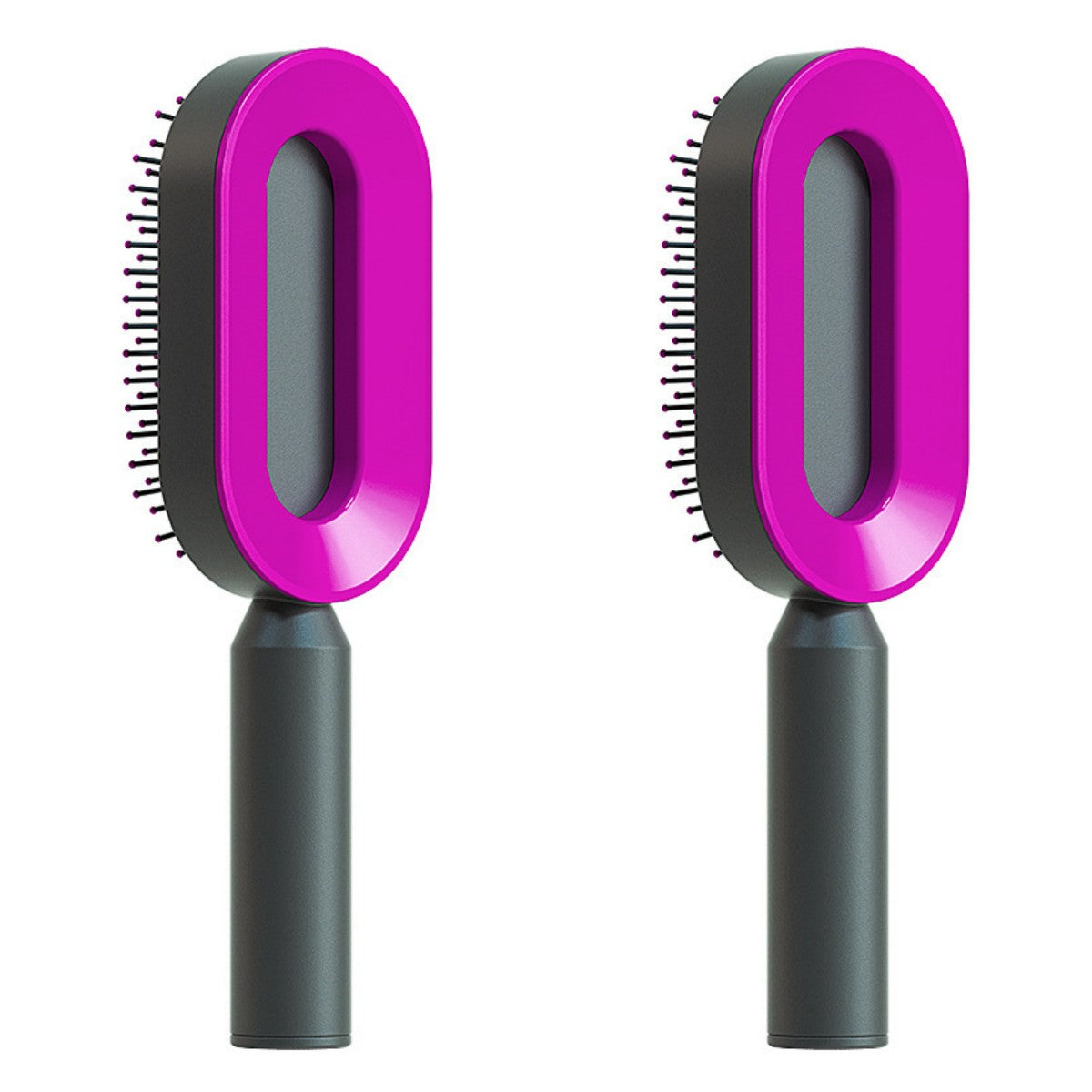 Self Cleaning Hair Brush For Women One-key Cleaning Hair Loss Airbag Massage Scalp Comb Anti-Static Hairbrush - Inas