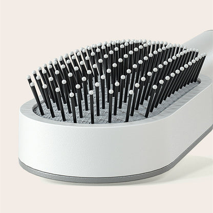 Self Cleaning Hair Brush For Women One-key Cleaning Hair Loss Airbag Massage Scalp Comb Anti-Static Hairbrush - Inas