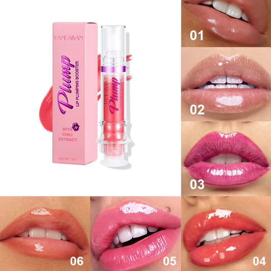 New Tube Lip Rich Lip Color Slightly Spicy Lip Honey Lip Glass Mirror Face Lip Mirror Liquid Lipstick - Inas